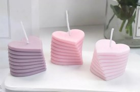 Molde silicona corazones superpuestos